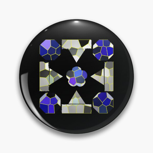 Item preview, Color Illustration Fancy shapes, Gray and Blue designed and sold by DigitalGemArt.