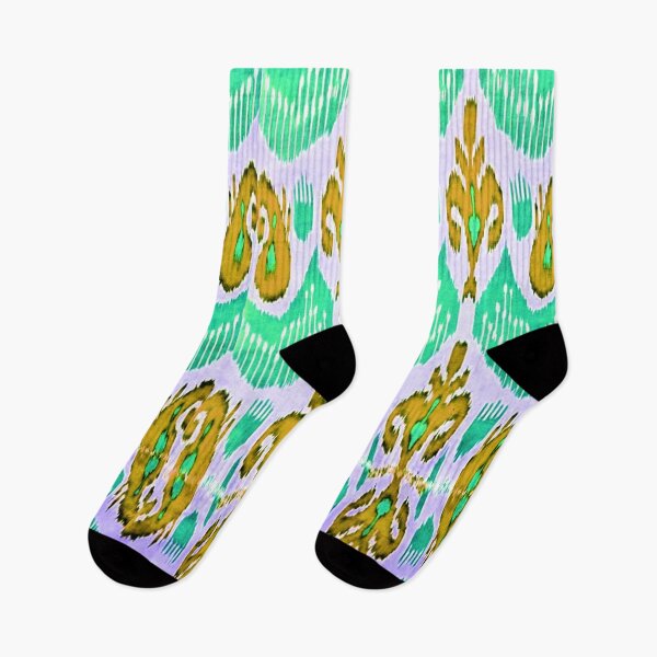 Item preview, Exotic flower ikat patterns designs - rainbow tribal designs designed and sold by LeFabriqueOuz.