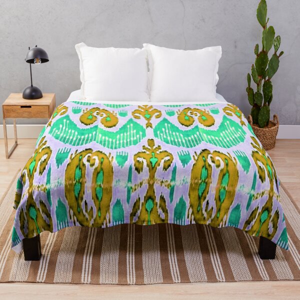 Item preview, Exotic flower ikat patterns designs - rainbow tribal designs designed and sold by LeFabriqueOuz.