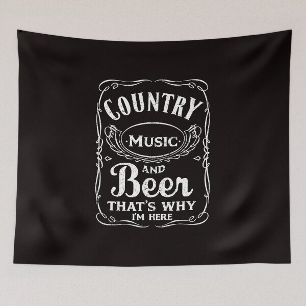 Item preview, Country Music and Beer That's Why I'm Here Beer Lover  designed and sold by Sean2Williams.