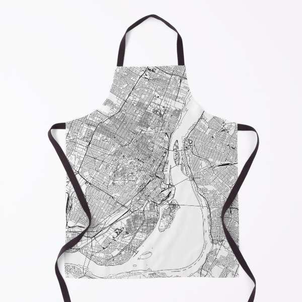 Item preview, Montreal White Map designed and sold by multiplicitymap.