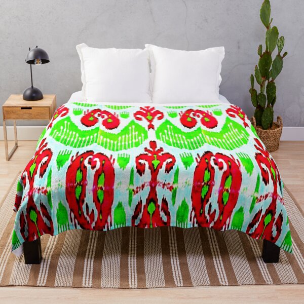 Item preview, Exotic flower ikat patterns designs - rainbow tribal designs designed and sold by LeFabriqueOuz.