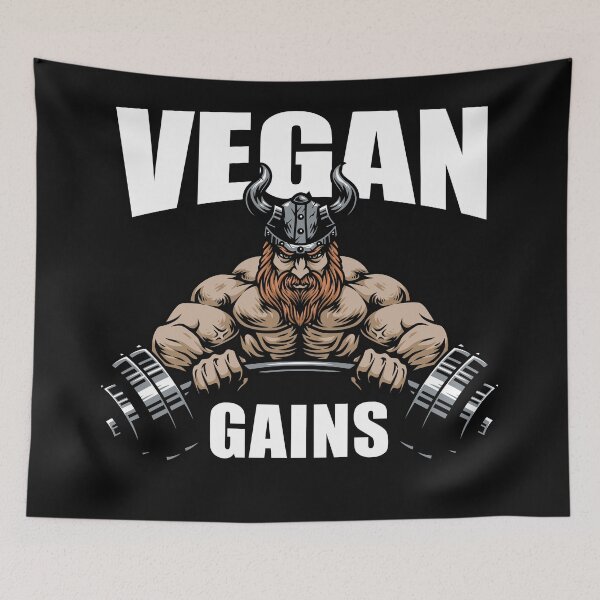 Item preview, Tough Gym Vegan Gains designed and sold by ReignGFX.