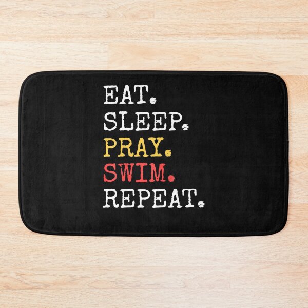 Item preview, Eat Sleep Pray Swim Repeat Christian Catholic designed and sold by Berman True.