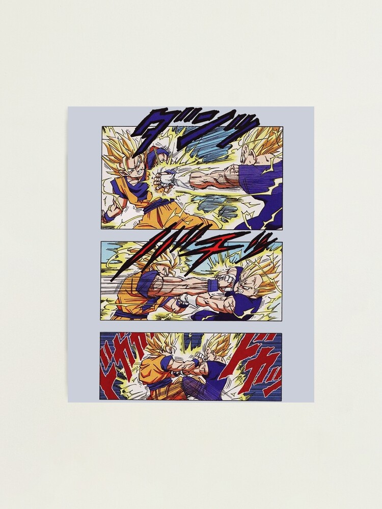 Goku vs Majin Vegeta Manga Page