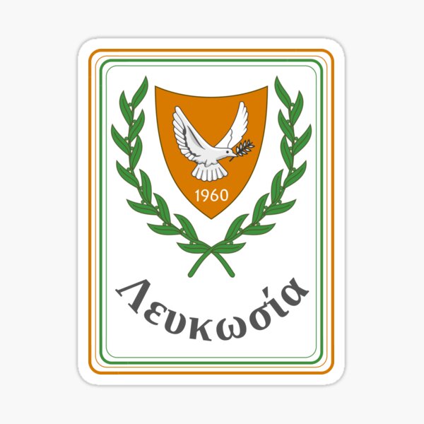 "Cypriot City of Nicosia" Sticker by FedSherDesign Redbubble