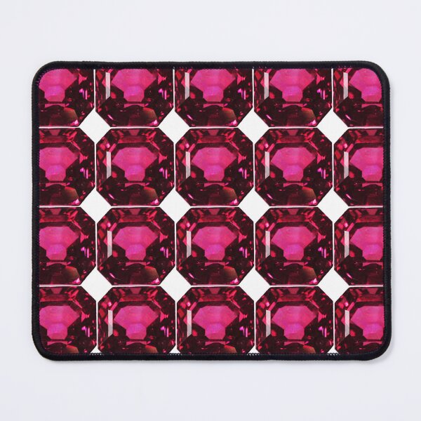 Item preview, Rectangular Ruby Gemstone Pattern – Deep Red Elegance designed and sold by DigitalGemArt.