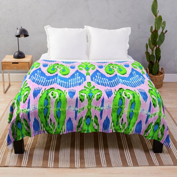 Item preview, Exotic flower ikat patterns designs - rainbow tribal designs designed and sold by LeFabriqueOuz.