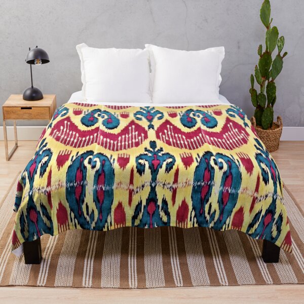 Item preview, Exotic flower ikat patterns designs - rainbow tribal designs designed and sold by LeFabriqueOuz.