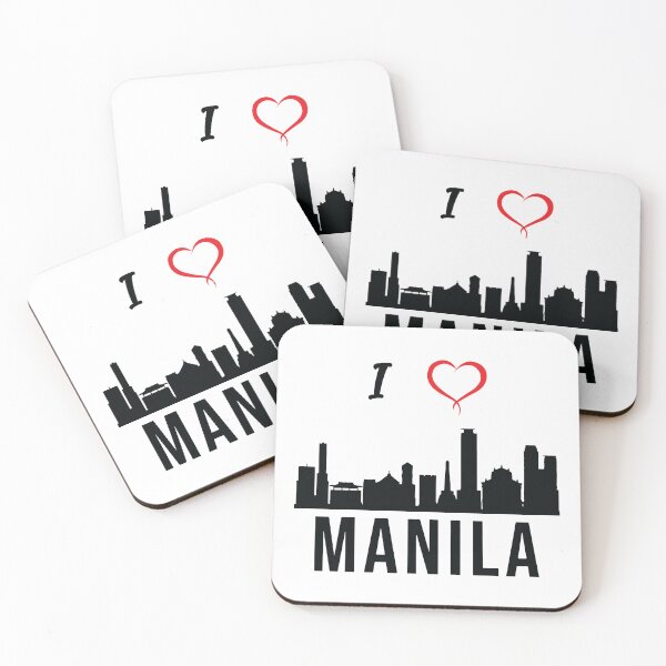 Item preview, I love Manila Skyline Filipino Culture Philippines designed and sold by alltheprints.