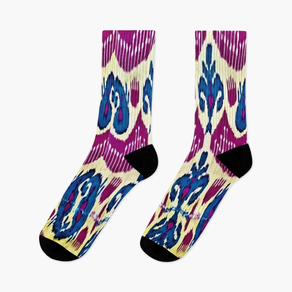 Item preview, Exotic flower ikat patterns designs - rainbow tribal designs designed and sold by LeFabriqueOuz.