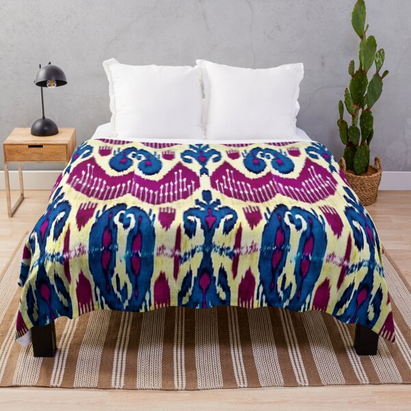 Item preview, Exotic flower ikat patterns designs - rainbow tribal designs designed and sold by LeFabriqueOuz.