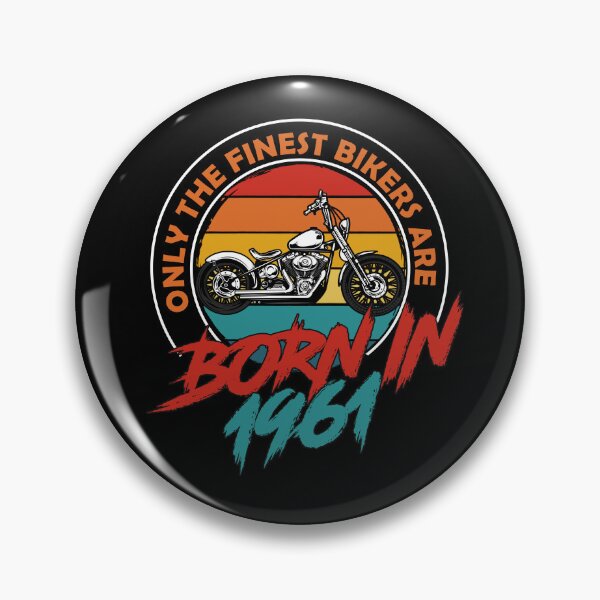 Artikelvorschau, 61 Year Old Biker. Born in 1961 61st Birthday Bike Motorbike entworfen und verkauft von boxoflyrics.