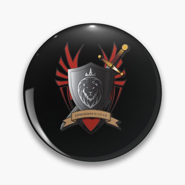 Item preview, Eph 610 Christian Armor Of God Lion On Shield Scripture designed and sold by Berman True.