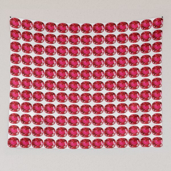 Item preview, Cushion Cut Ruby Gemstone Pattern – July Birthstone designed and sold by DigitalGemArt.