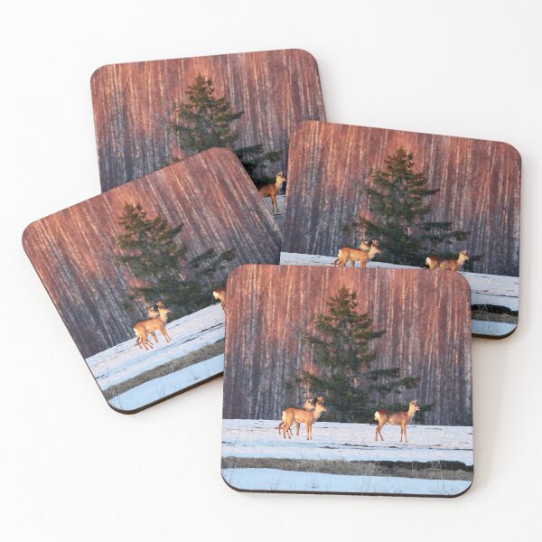 Item preview, White-tailed deer trio designed and sold by Jouko Lehto Photography.