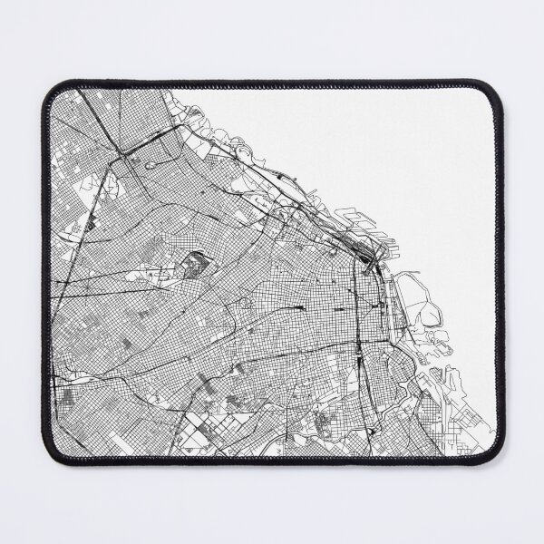 Item preview, Buenos Aires White Map designed and sold by multiplicitymap.
