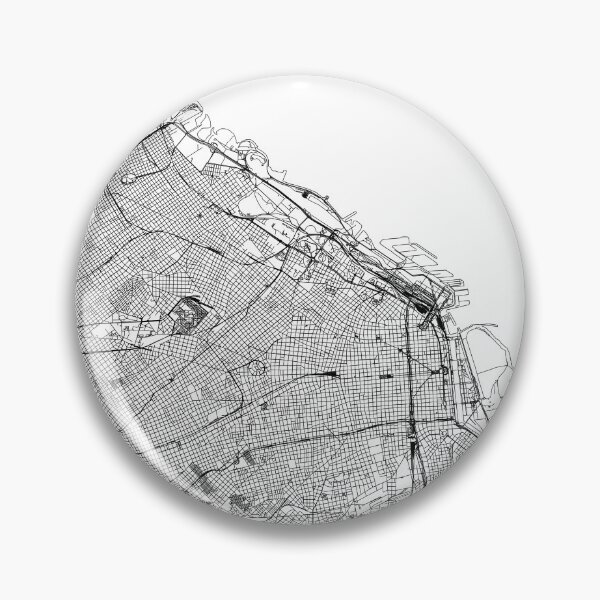 Item preview, Buenos Aires White Map designed and sold by multiplicitymap.