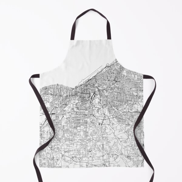 Artikelvorschau, Cleveland White Map entworfen und verkauft von multiplicitymap.