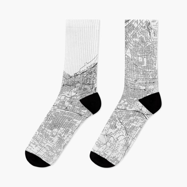 Item preview, Cleveland White Map designed and sold by multiplicitymap.