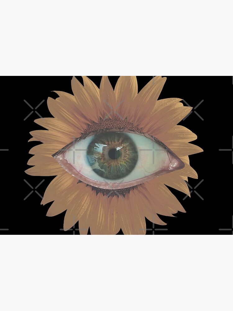 Weirdcore Dreamcore Sunflower Eye  Postcard for Sale by ghost888