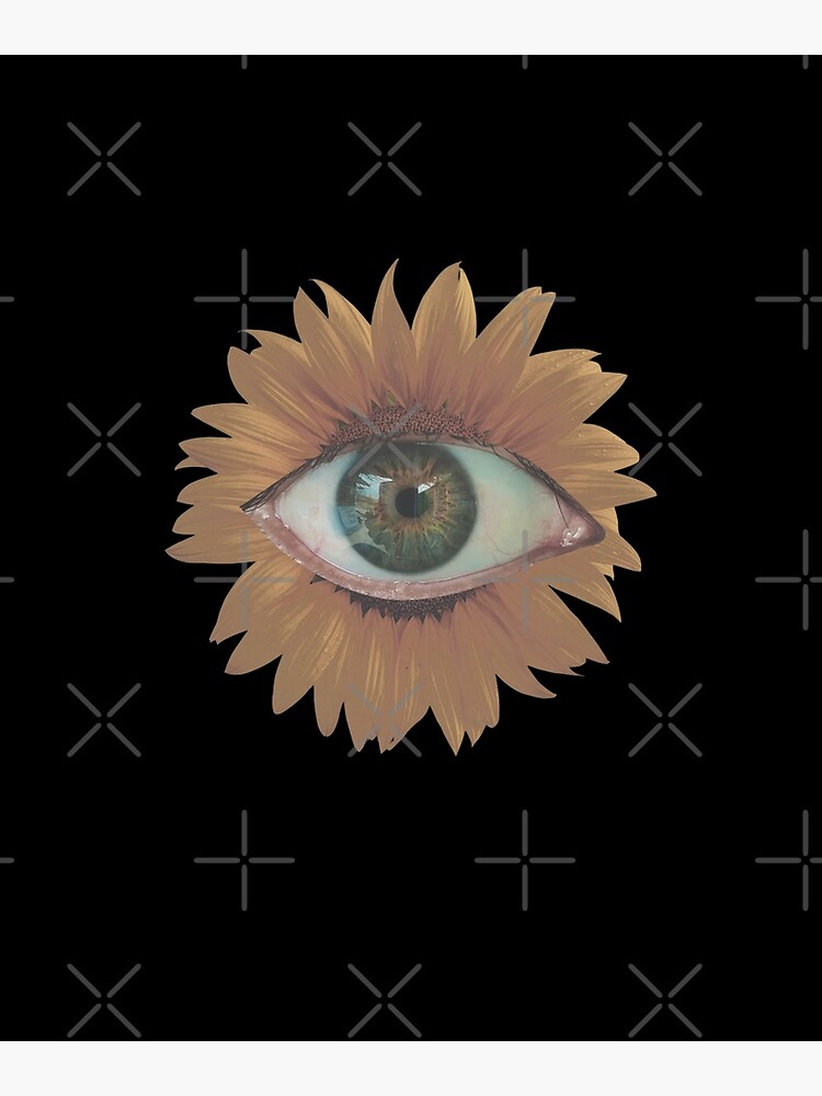 Weirdcore Dreamcore Sunflower Eye | Poster