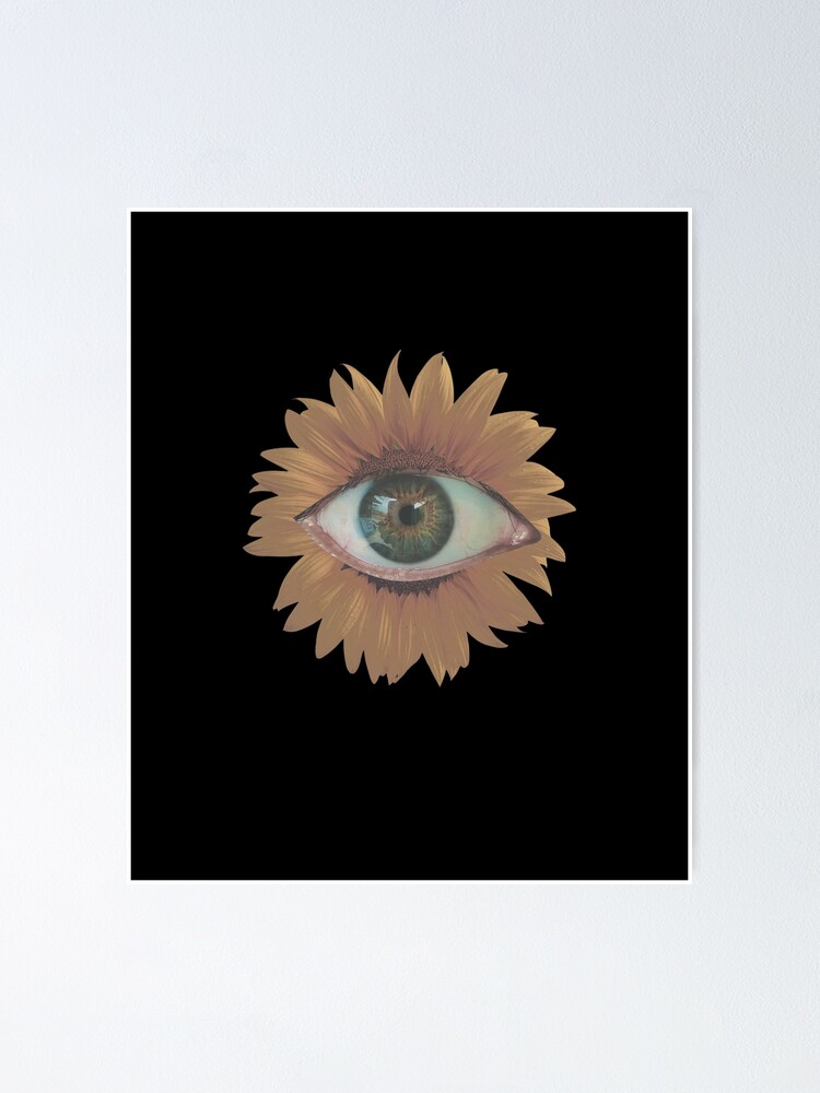 Weirdcore Dreamcore Sunflower Eye  Sticker for Sale by ghost888