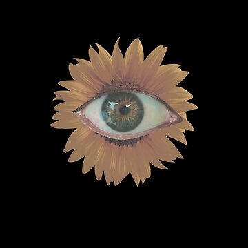 Weirdcore Dreamcore Sunflower Eye | Poster