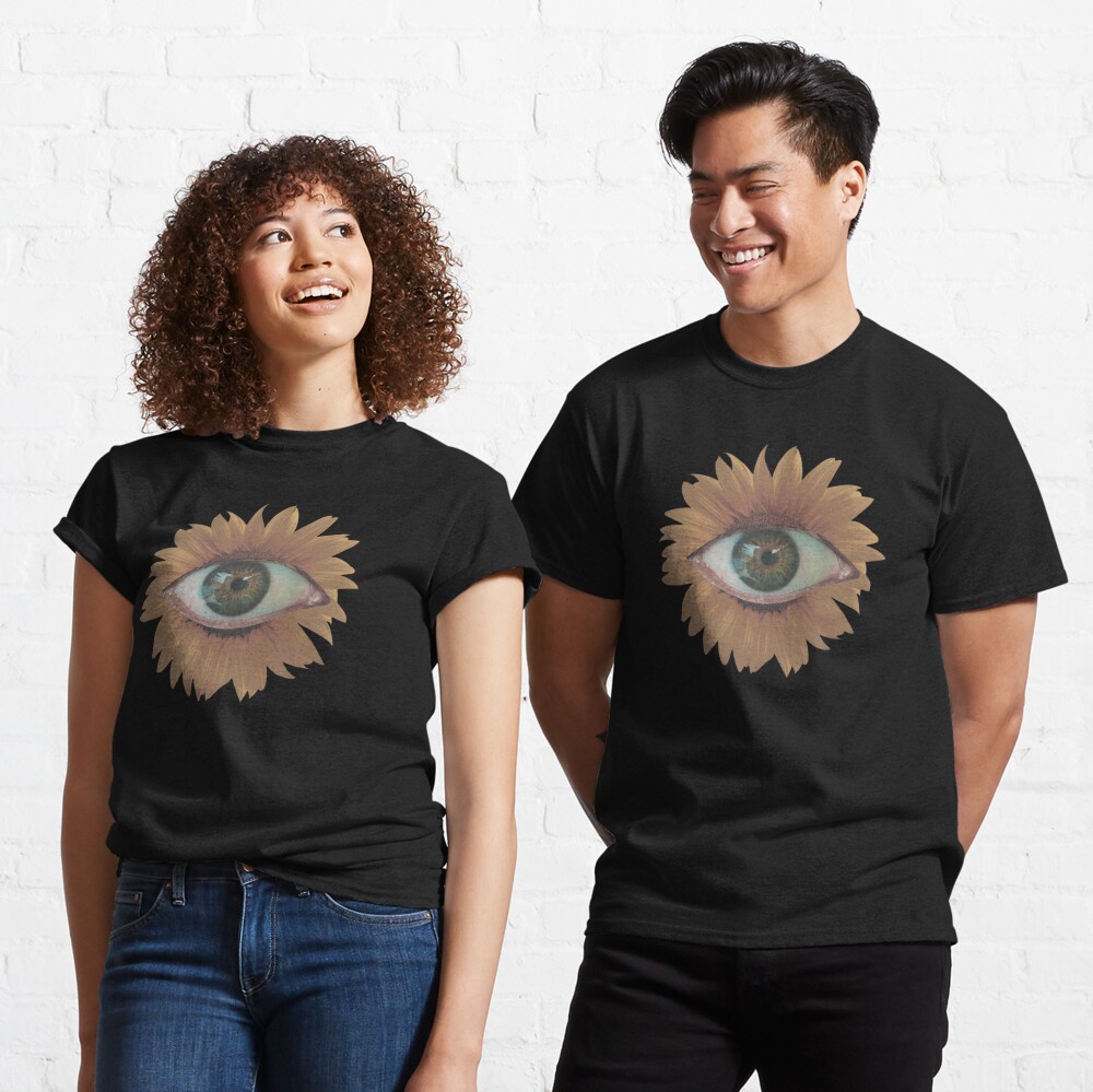  Weirdcore Sunflower Eye Dreamcore Aesthetic Long Sleeve T-Shirt  : Clothing, Shoes & Jewelry