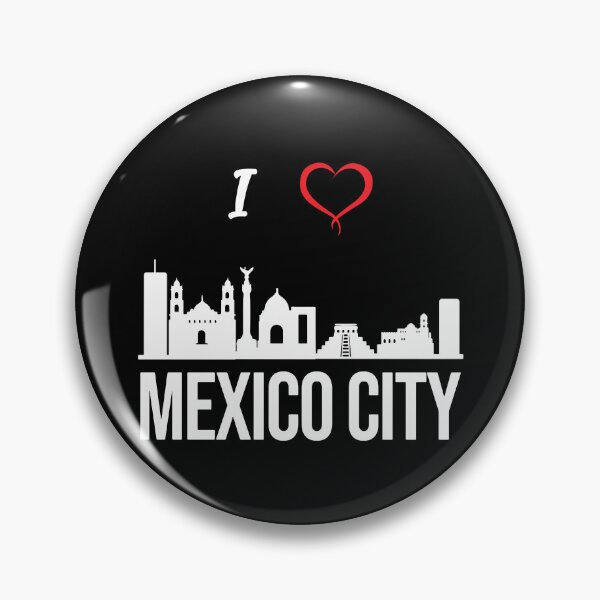 Item preview, I love Mexico City Skyline Mexican Central America  designed and sold by alltheprints.
