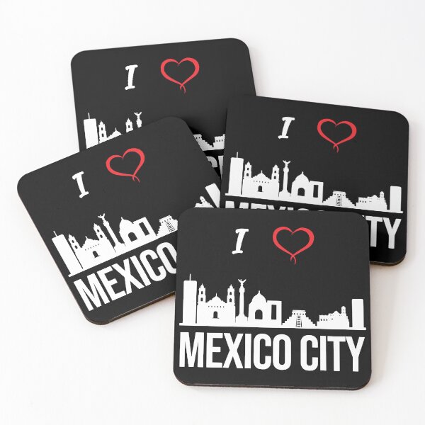Item preview, I love Mexico City Skyline Mexican Central America  designed and sold by alltheprints.