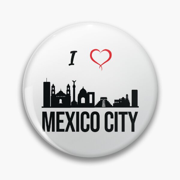 Item preview, I love Mexico City Skyline Mexican Central America  designed and sold by alltheprints.