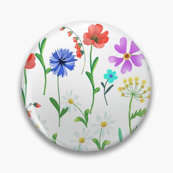Item preview, botanical bright flowers on the theme of ecology designed and sold by sonaadalian.