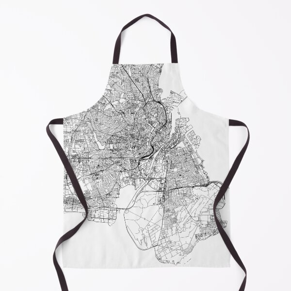 Item preview, Copenhagen White Map designed and sold by multiplicitymap.