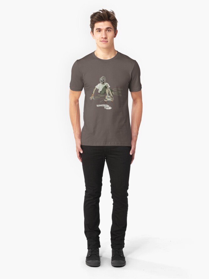 Alternate view of Trilobite Boy sk8 Slim Fit T-Shirt