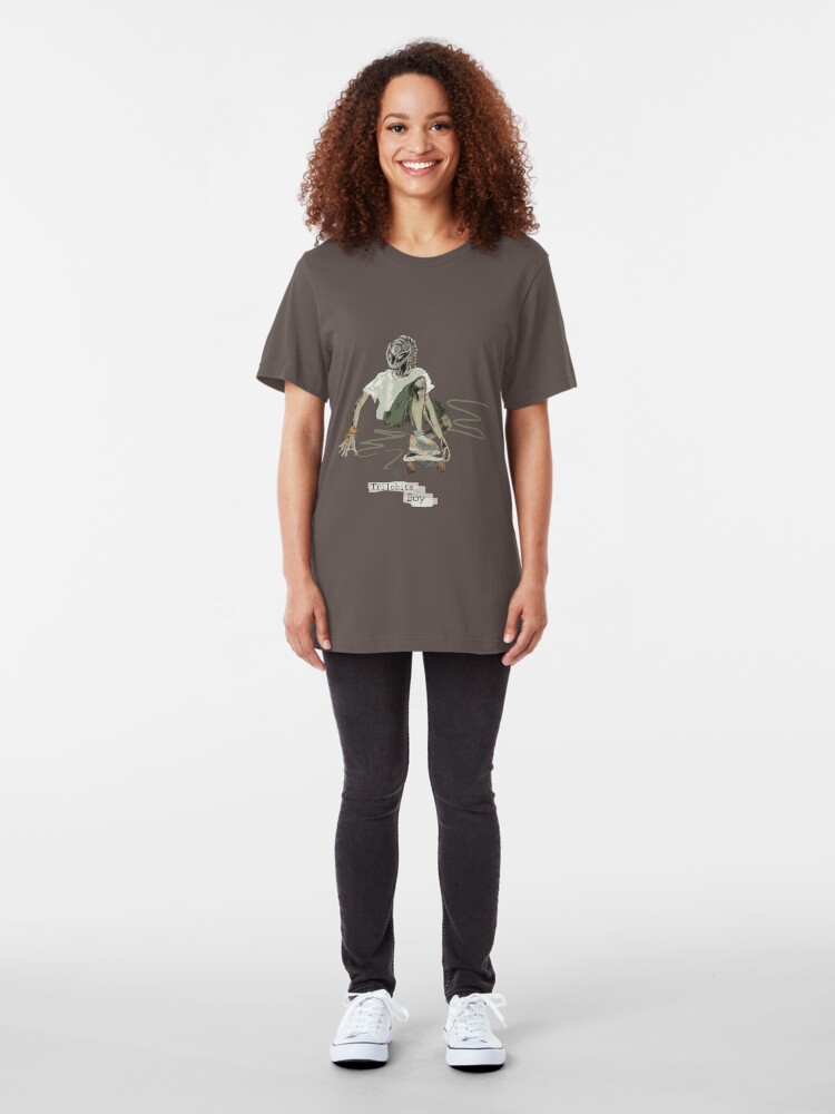 Alternate view of Trilobite Boy sk8 Slim Fit T-Shirt