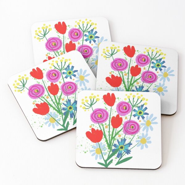 Item preview, botanical bright flowers on the theme of ecology designed and sold by sonaadalian.