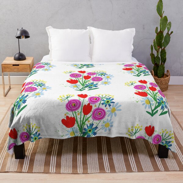 Item preview, botanical bright flowers on the theme of ecology designed and sold by sonaadalian.