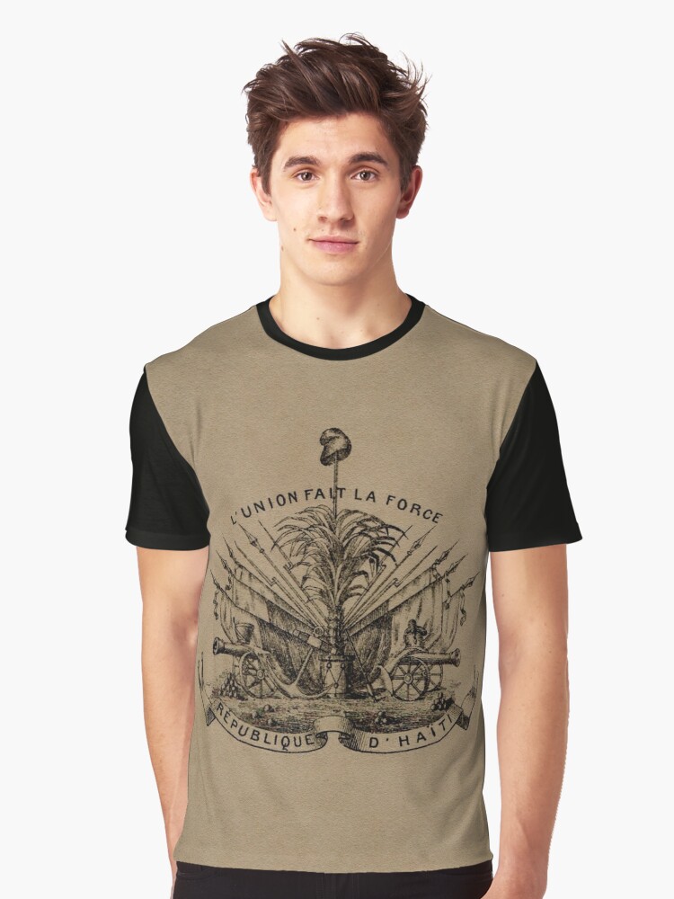 Haiti: Vintage Coat of Arms | Graphic T-Shirt