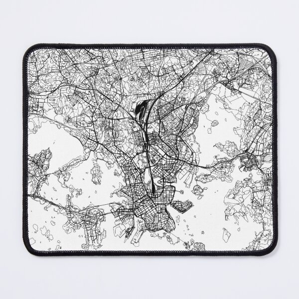 Item preview, Helsinki White Map designed and sold by multiplicitymap.