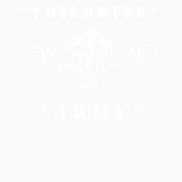 Artwork thumbnail, Flying Trilobite Army - white by Glendon Mellow