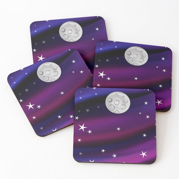 Item preview, background cosmos galaxy and moon designed and sold by Preety Padhiyar.