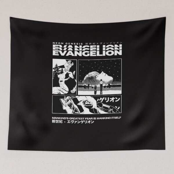 Item preview, Evangelion black and white designed and sold by pinw.