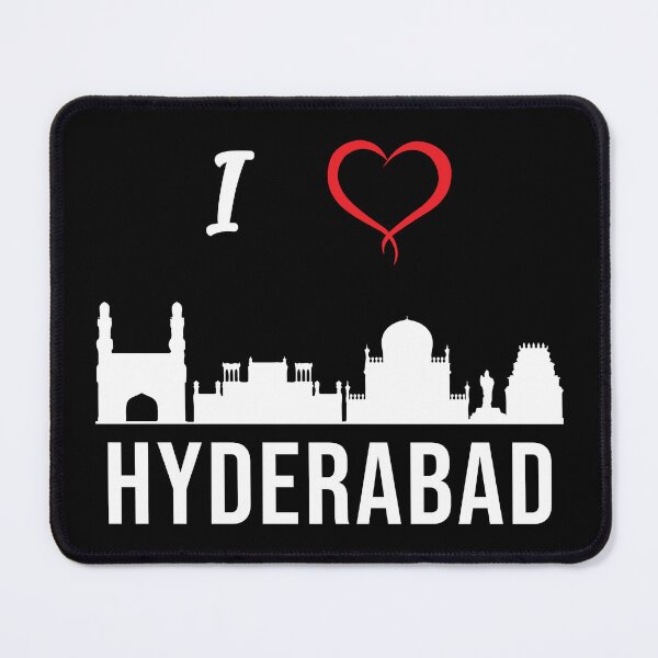 Item preview, I love Hyderabad Skyline Telugu Telangana Culture designed and sold by alltheprints.