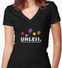 March for Science Women's Fitted V-Neck T-Shirt