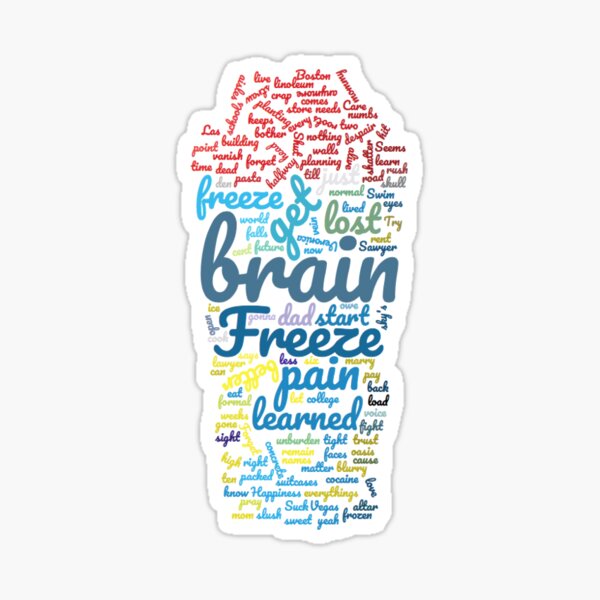 Item preview, "Freeze Your Brain" Word Cloud designed and sold by QuillWorks.