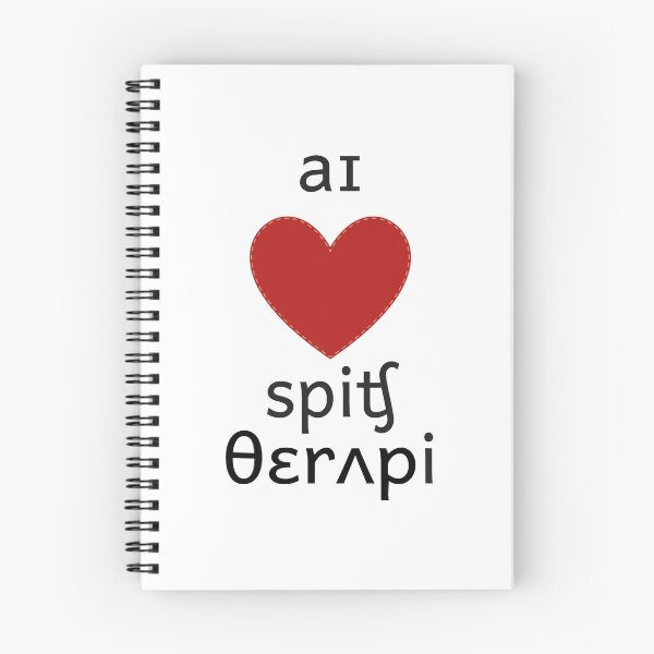 Aperçu de l'œuvre I Heart Speech Therapy IPA créée et vendue par SharonLux.
