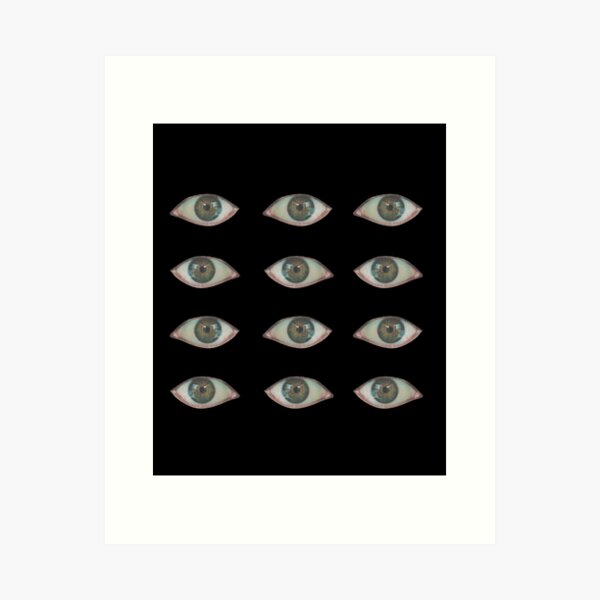 weirdcore dreamcore eye aesthetic Art Print for Sale by Burninggra55