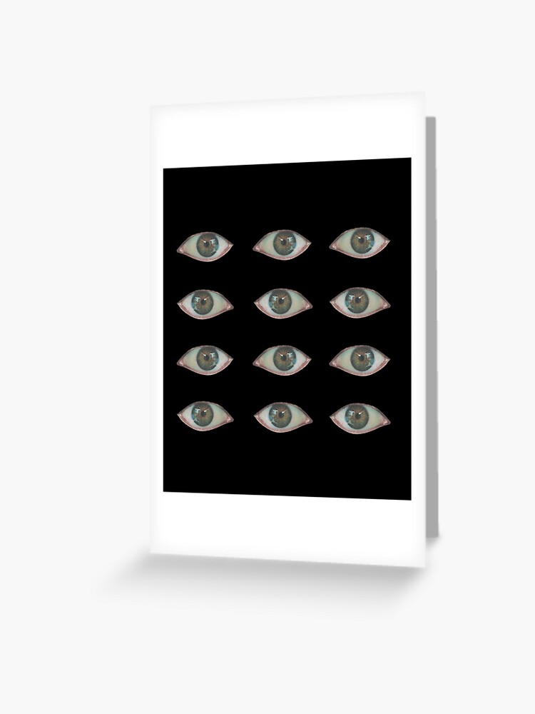 Dreamcore Weirdcore Aesthetics Mushroom Eyes Checker Floor V2 | Greeting  Card