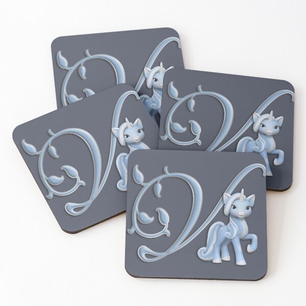 Item preview, Monogram V Custom Unicorn   designed and sold by Alondra.